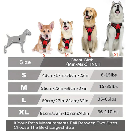 No-Pull Dog Harness with Reflective Strips