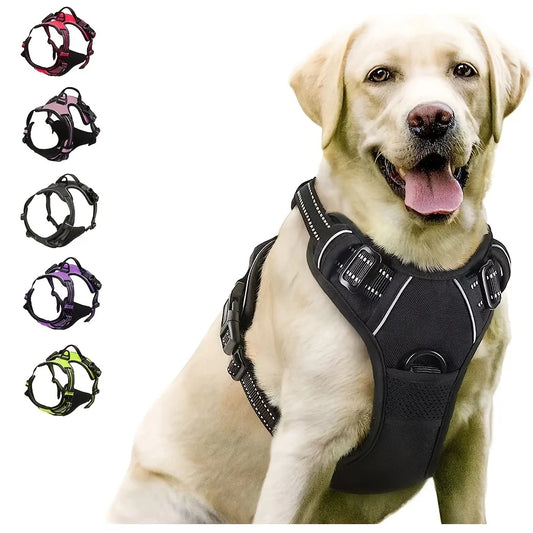 No-Pull Dog Harness with Reflective Strips