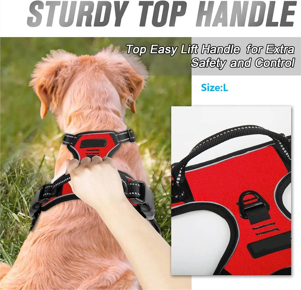 No-Pull Dog Harness with Reflective Strips