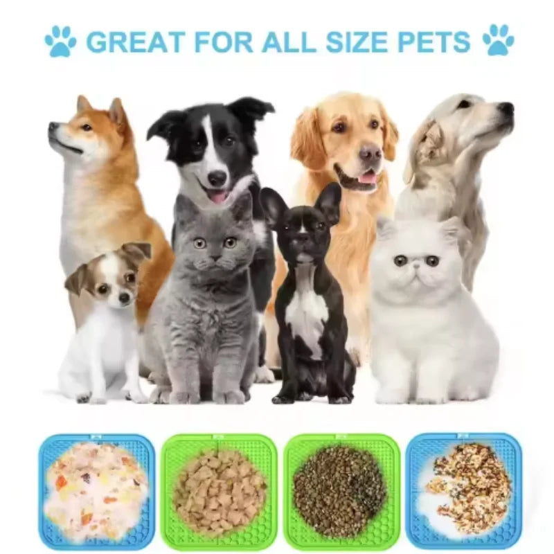Slow Feeder Lick Mat for Dogs & Cats