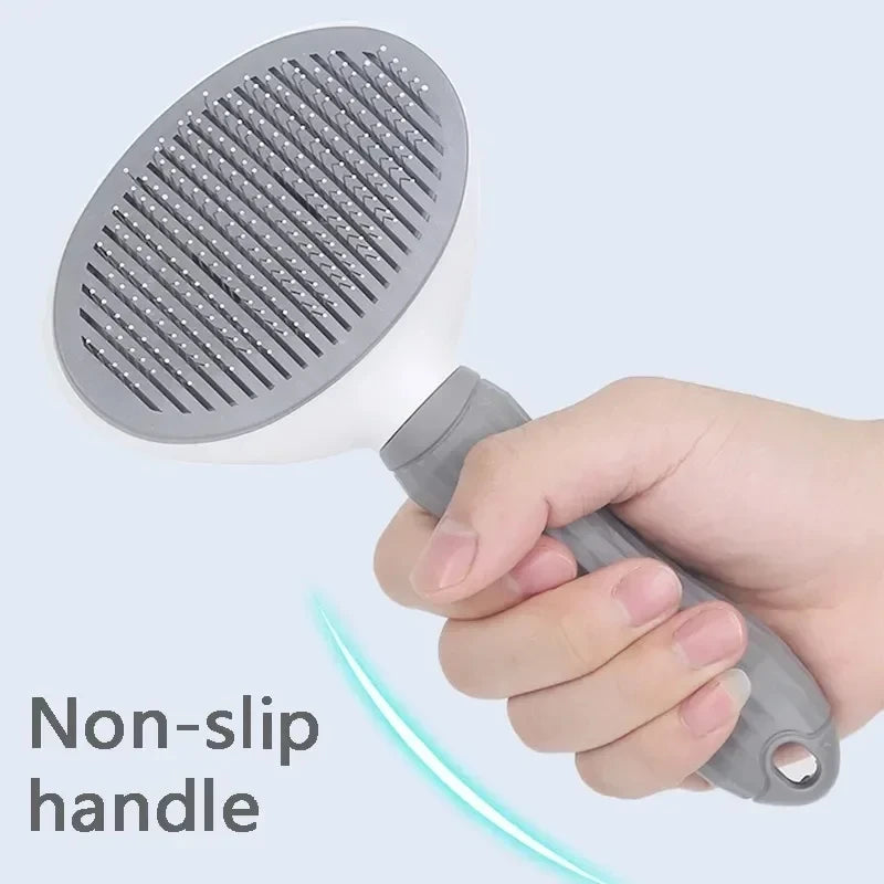 Self-Cleaning Deshedding Brush for Dogs & Cats